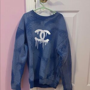 Blue Drip Logo Sweatshirt